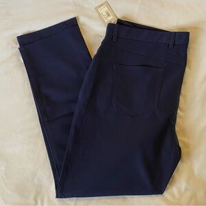 Peter Millar Crown Sport Performance Pants Navy Blue Golf 38 x 30